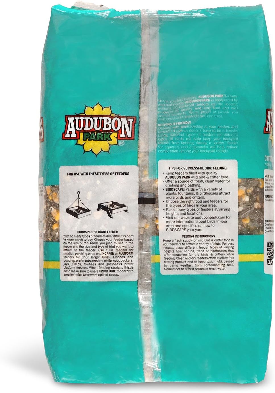 Audubon Park 12243 Critter Crunch Wild Bird and Critter Food, 15-Pounds : Garden & Outdoor