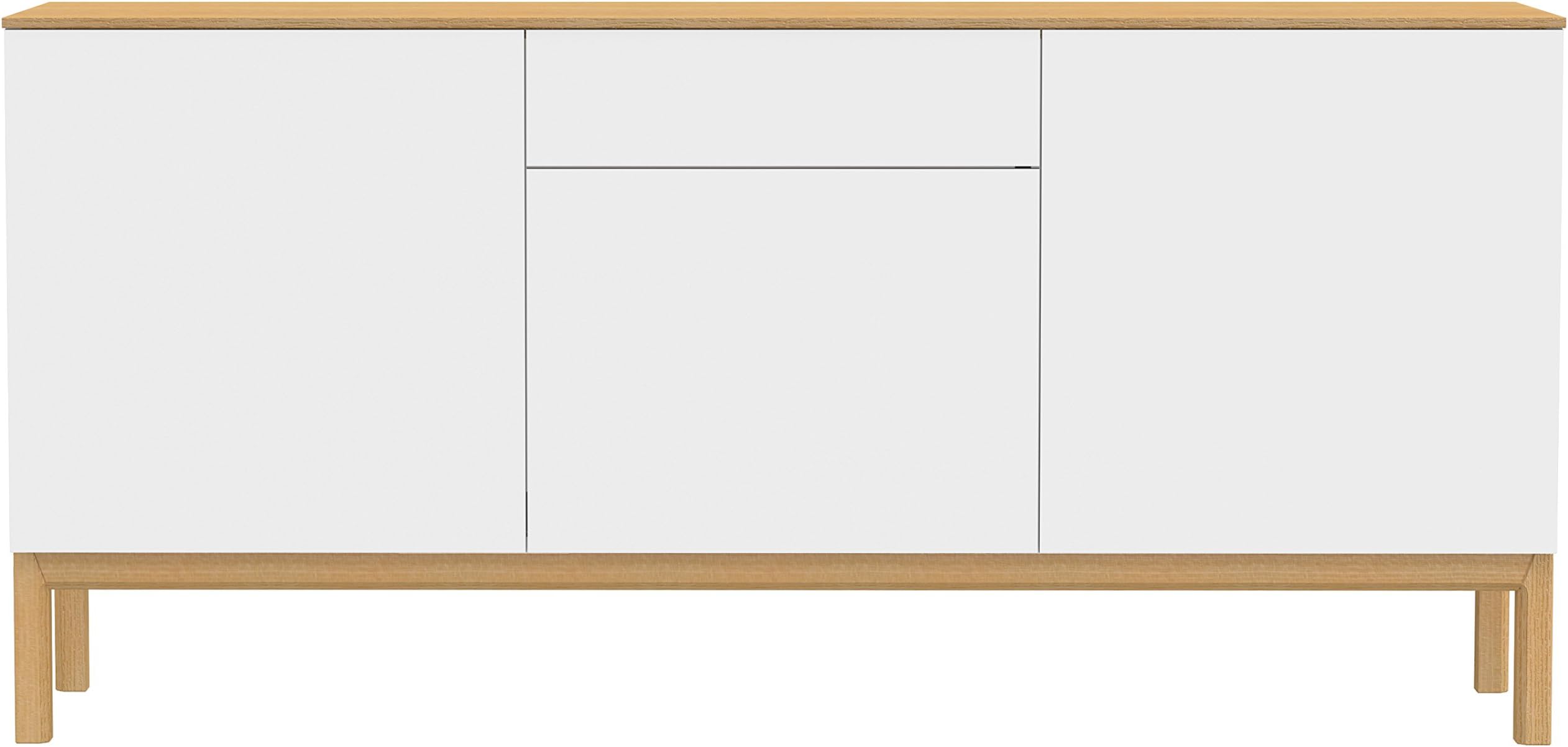 TENZO Designer Sideboard, White/Oak
