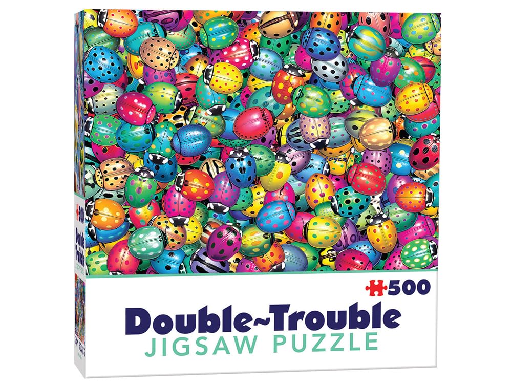 Cheatwell Games 500 Piece Double-Trouble Jigsaw Puzzle Beetlemania
