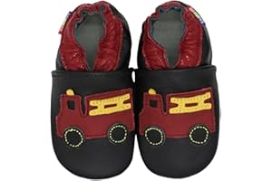 Carozoo Toddler Kids Unisex Slipper Animal Flower Soft Sole Leather Baby Shoes