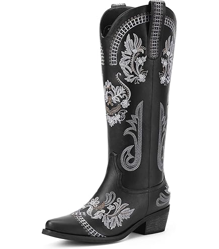 Amazon.com | TRBPQAS Platform Boots for Women Zipper Heeled