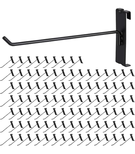 Gridwall Pegboard & Gridwall Hooks 6" Gridwall Hooks - 18 White Hooks For Gridwall Or Mini Grid Cube Displays 2 In Hook Pegboard & Gridwall Hooks - Foto 2