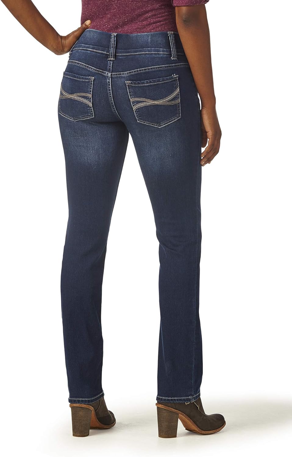 Riders by Lee Indigo Women's Pull-On Waist Smoother Straight-Leg Jean at  Women's Jeans store