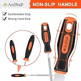 AojSup 17Pcs Metal File Set with Case Premium T12 Alloy Steel 4 Large + 12 view 7
