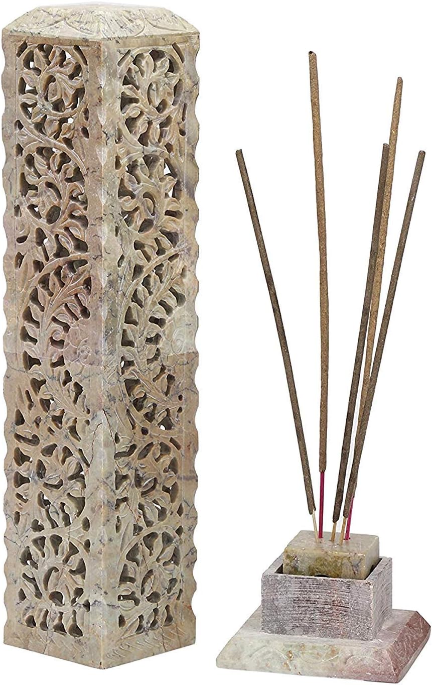 Handcrafted Stone Aroma Lamp Oil Burner Diffuser Air Freshner Insence Holder