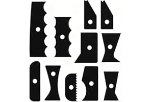 Acrylic Pottery Rim Lifter and Pottery Ribs Foot Shaper Kit Pottery Ribs Pottery Carving Tools Pottery Shaping Toolm for Plat