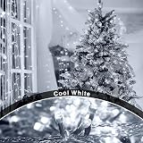ANSIO Christmas Lights 100 LED 10m Cool White Mains Powered IP44 view 6