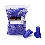 HKS 100 PCS Blue Wire Nuts - AWG 14-6 Winged