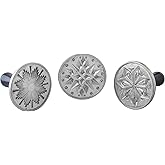 Nordic Ware Starry Night Cookie Stamps (Set of 3), Sturdy Cast Aluminium Cookie Stamp Set, Cookie Press Set Made in the USA, Sturdy and Durable Biscuit Maker Press Set