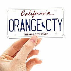 California License Plate Stickers for