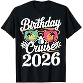 Birthday Cruise Trip 2026 Vacation Matching Family Group T-Shirt
