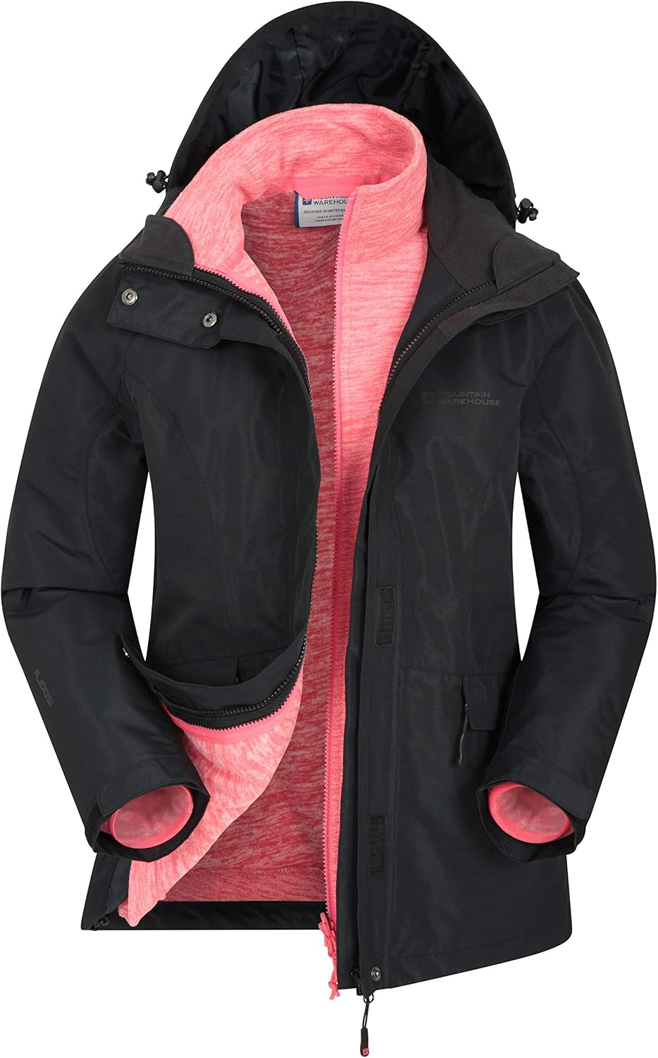 Veste 3 En 1 Homme Imperméable Et Respirante – Manteau D’hiver Avec Polaire Détachable – Idéal Voyage