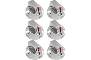 MAKHOON [Upgraded] DG64-00473A Control Knobs Replacement for Samsung Stove Burner Oven, Stove Knobs Compatible with Samsung Gas Range, NX58F5700WS NX58H5600SS NX58H5650WS NX58J7750SS (6 Pack)
