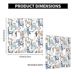 Moslion Blue Pink Green Llama 2-Gang Toggle Wall