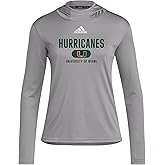 adidas womens D4t University of Miami Lightweight Hoodie