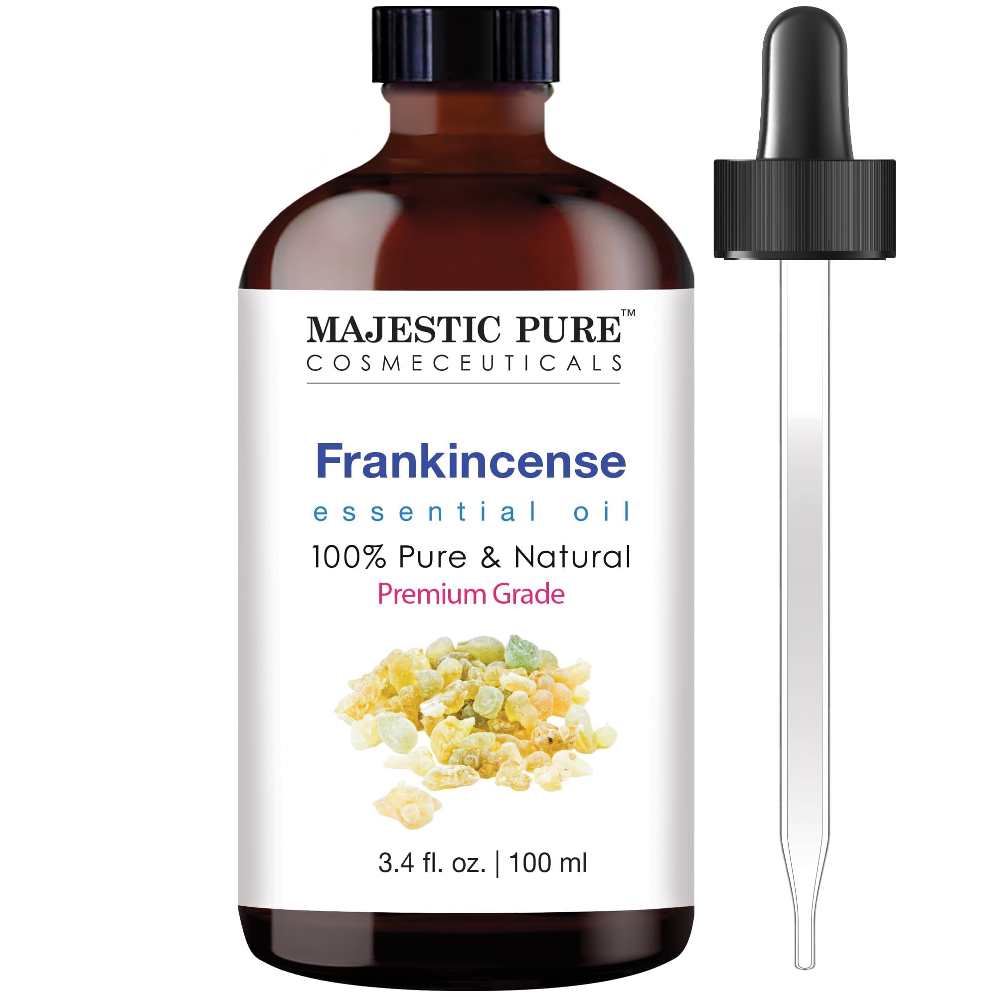 Majestic Pure Frankincense Essential Oil with Glass
