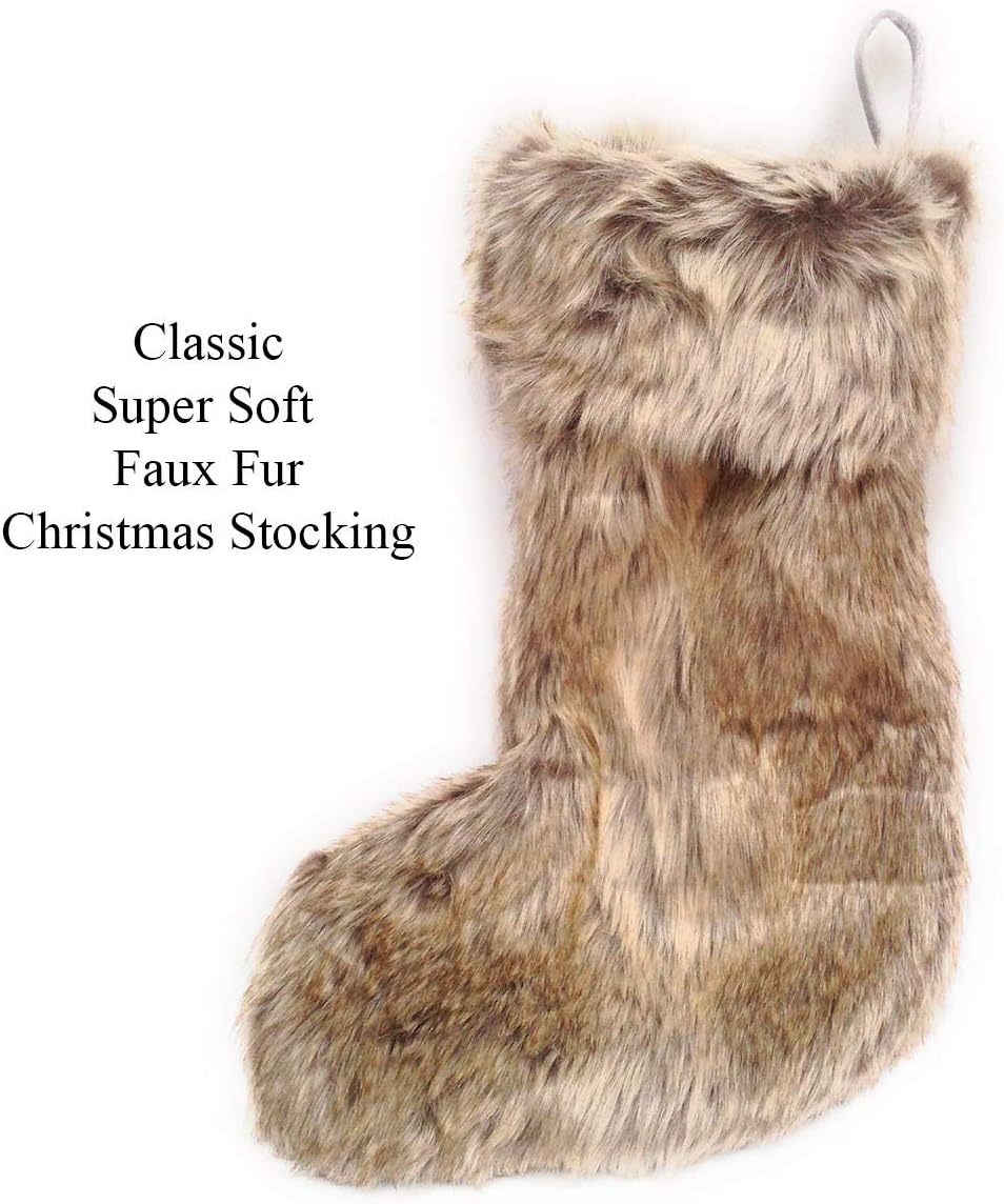 Florence Lilly Traditional Large Faux Fur Christmas Stockings Amazon