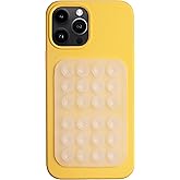 OCTOBUDDY Classic MAX - Silicone Suction Phone Case Adhesive Mount - Hands-Free, Strong Grip Holder for Selfies and Videos - iPhone and Android Compatible - 2.6″ x 3.9″, Transparent