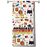 LEVLO Germany Kitchen Towel Germany Tourist Gift Germany Vacation Dish Towels Germany Housewarming Gifts for New Home (Germany Towel)