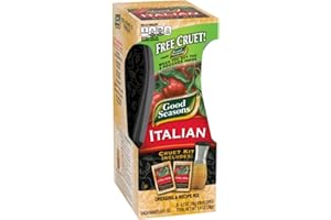 Good Season Italian Dressing Kit with Cruet - Smiling Sweets - Bundle Contains 2 Italian Dressing Packages and Cruet - Reusable Cruet and Delicious Salad Dressing