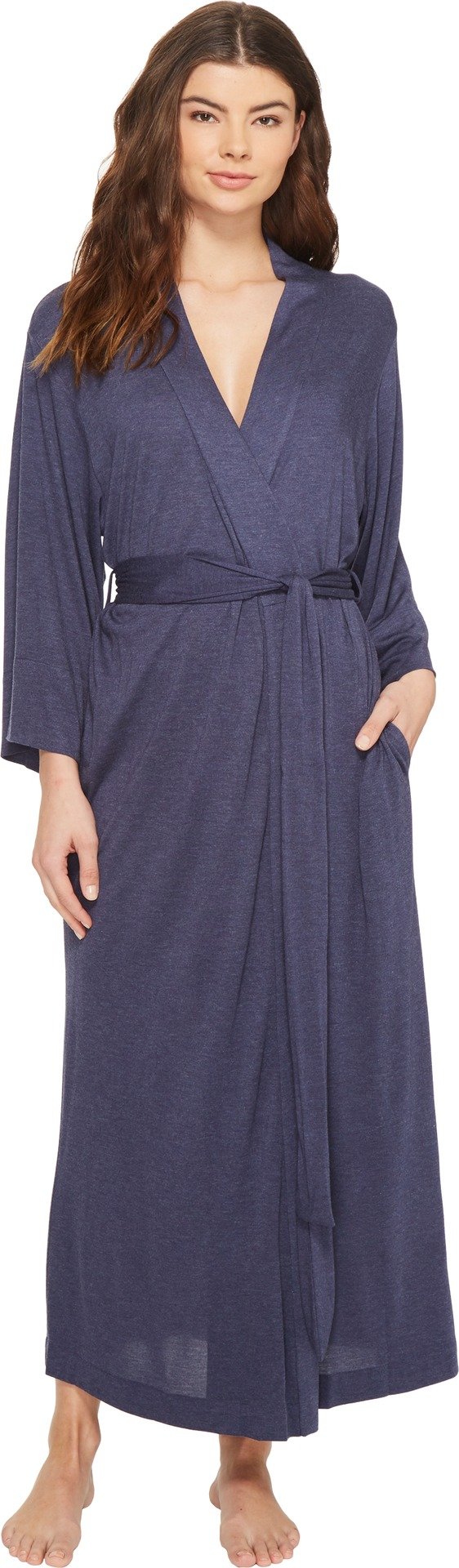 Natori Women’s SHANGRI-LA ROBE Sleepwear, -heather night blue, medium