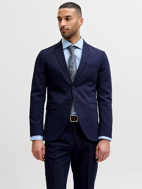 Herren JPRFRANCO Blazer NOOS Anzugjacke 12199891,Medieval Blue,48
