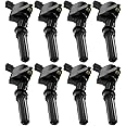 MAS Set of 8 Set of 8 Curved Boot Ignition Coil Pack Compatible with Ford Lincoln Mercury 4.6L 5.4L V8 Replacement for DG508 C1454 C1417 FD503 1L2U12029AA I2LU-12A388-AA C1417 DG473 DG481 DG491