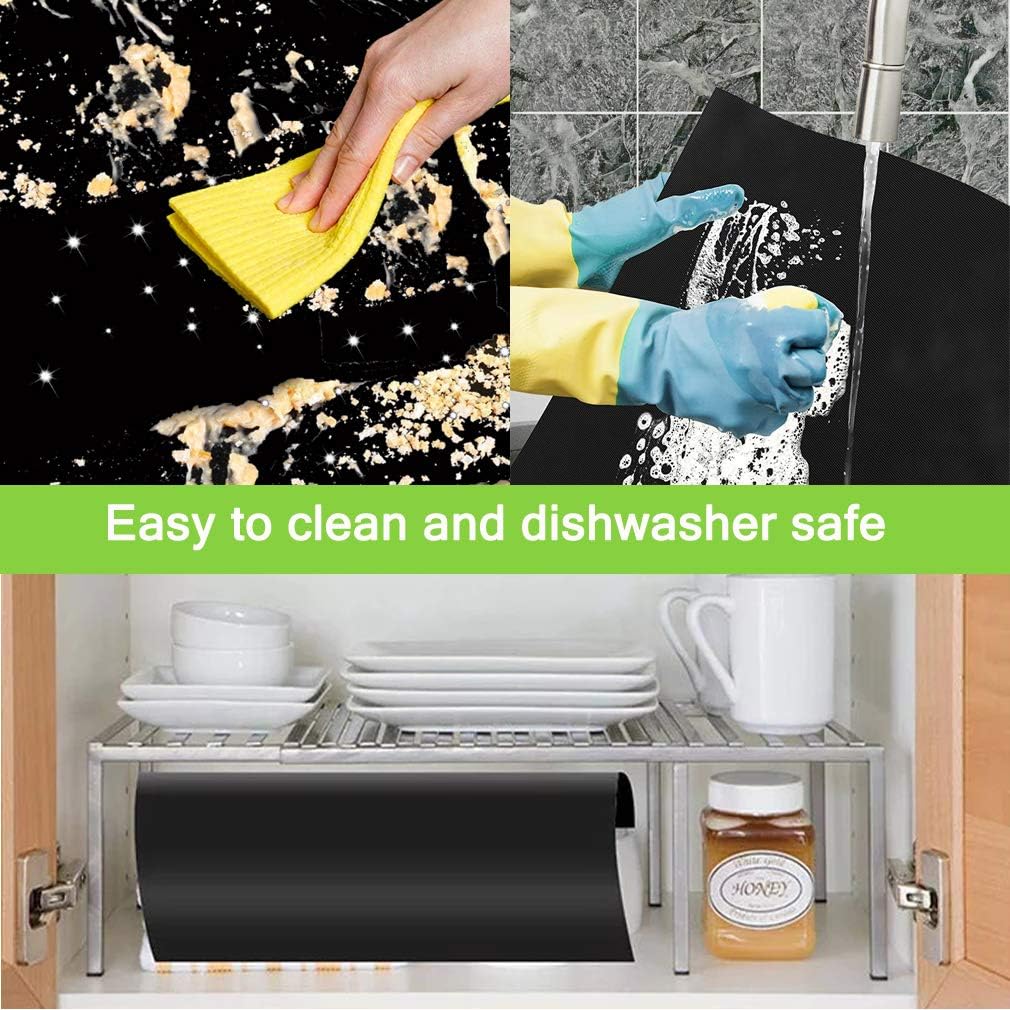 Nonstick Oven Liner for Bottom of Electric, Gas, Toaster & Microwave Ovens - 500 Degree Reusable Oven Protector Liner - Extra Thick/Heavy Duty/Easy to Clean Non stick Oven Mat Set (3) By Sunrich: Kitchen & Dining