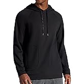 Gaiam mens Lotus Oblong Hoodie, Relaxed Fit, Stretch Heavyweight Terry Material