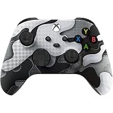 Custom Controllerzz Wireless Controller for Microsoft Xbox Series X/S &amp; Xbox One - Custom Soft Touch Feel - Custom Xbox Series X/S Controller (X/S White Camo)