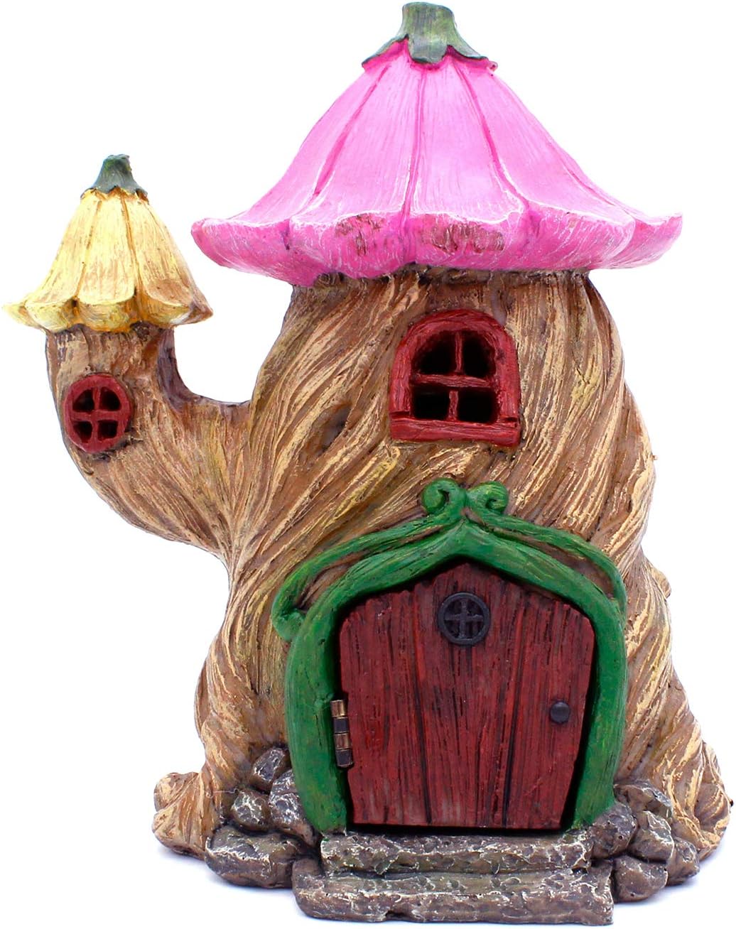 Fairy Garden Tree House - 7 Inch Fairy Garden Home Detailed Fairy Garden Decor with Working Door
