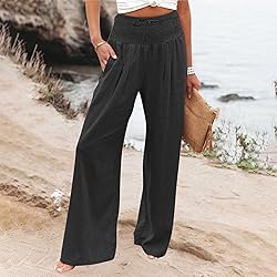 Womens Capri Pants for Summer Leg Palazzo Pants for