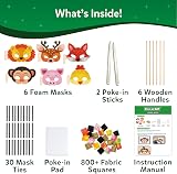 Skillmatics Poke-in Art Animal Masks Mess-Free Craft Kit view 4