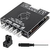 ZK-HT21 TDA7498E 2.1 Channel Bluetooth Amplifier Board 160Wx2+220W Subwoofer Power Audio Receiver Module with Bass Treble Control for DIY Speaker
