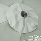 Christow Garden Parasol Umbrella 2.4m Steel Crank Wind Up Sun Shade view 5