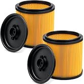 Replacement for Vacmaster Filter 5 to 20 Gallon, Hart Shop Vac 5-20 Gallon | 2 Pack VCFS Shop Vac Filter, VBV1210 Cartridge Vacuum Filter for Wet/Dry Vacs