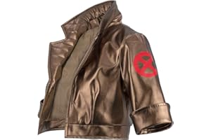 C-ZOFEK Women's Hero Cosplay Jacket High Waist PU-Leather Coat for Halloween