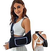VISKONDA Arm Sling Shoulder Immobilizer - Rotator Cuff Support Brace - Comfortable Medical Sling for Shoulder Injury,Left and Right Arm,Men and Women,for Broken,Dislocated,Fracture,Strain (Medium)