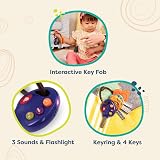 B. toys LucKeys Toy with Lights and Sounds Blue Key Fob Pretend Play view 4
