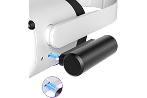 YRXVW Battery Pack Compatible with Oculus/Meta Quest 3/2/Pro, Portable Fast Charging Vr Battery Pack, Light Weight 3300mah Power Black Bank Battery Accessories for Oculus Extra 2-3h Gametime (Black)