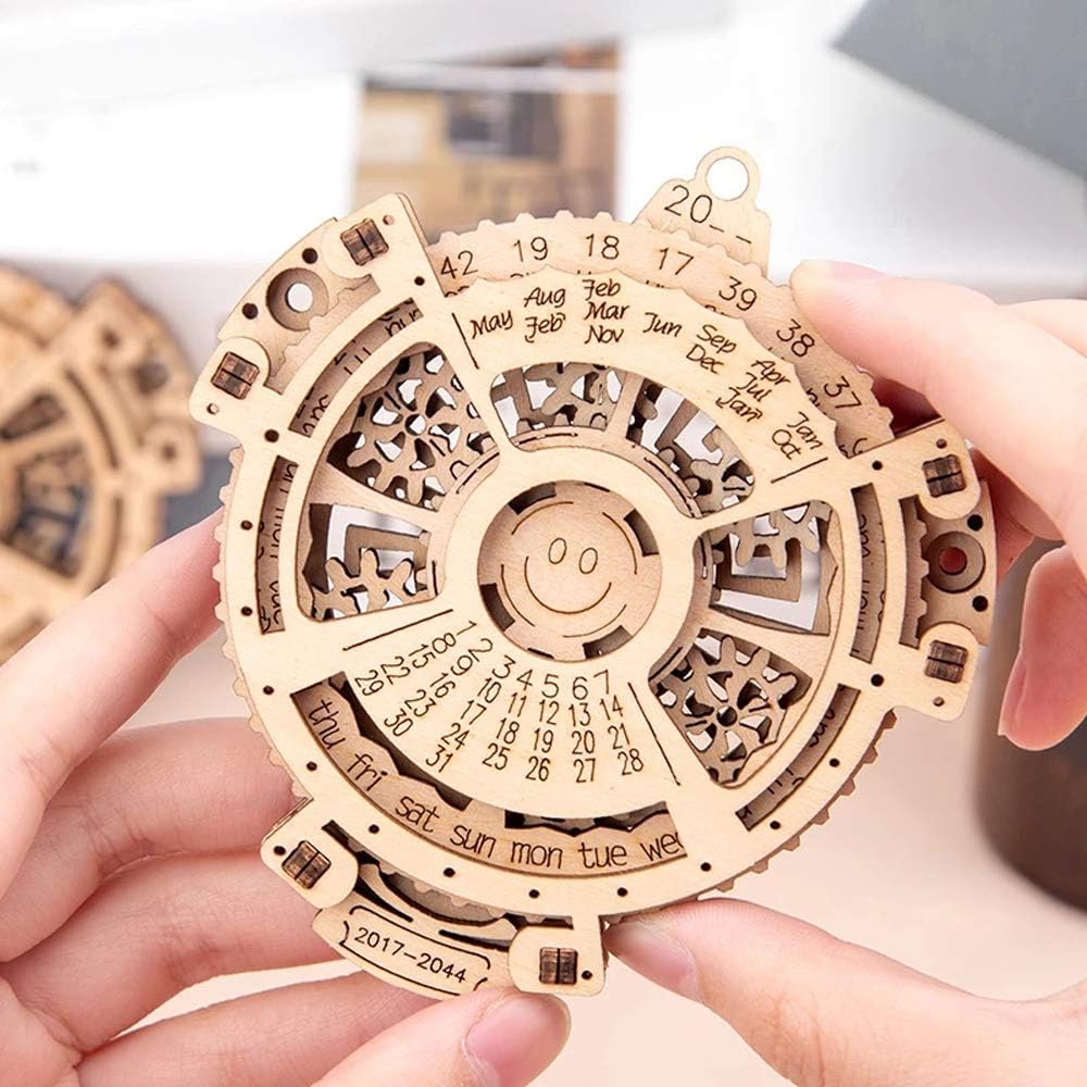 Puzzle, Calendar 2044 to 2017 Transmission Carving