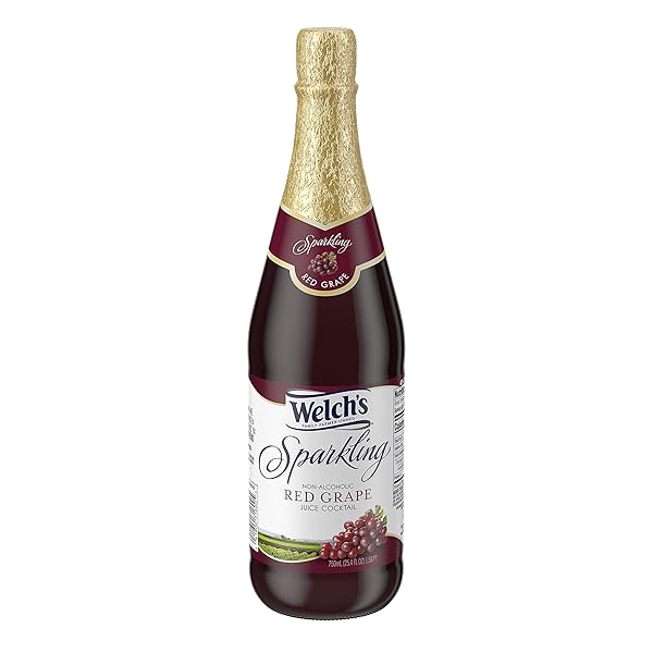 WELCH’S SPARKLING, RED GRAPE, 750 ML BOTTLE
