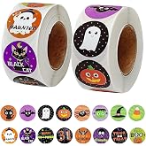 Halloween Stickers,1000 Pcs Halloween Stickers for Kids Happy Halloween Stickers Halloween Pumpkin Ghost Bat Spider Stickers Halloween Label for Halloween Party Decorations (16 Styles)