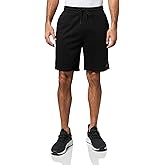 KARL LAGERFELD Mens Drawstring Waistband Pockets French Terry Mid Thigh Length Short