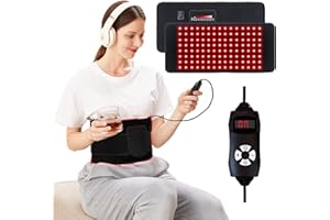 Naviocean Red Light Therapy Belt Device for Body Pain Waist, Infrared Wearable Pad Deep Therapy Wrap with Timer for Women Best Gift