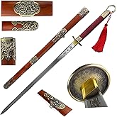 Hua Mulan 41" Full Size Chinese Sword Loyal Brave True with Wood Scabbard Sharp Blade