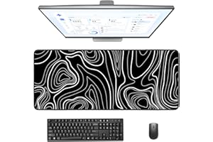 Giecy Gaming Mouse Pad, Large Mouse Pad for Desk, Desk Mat Extended Mousepad, with Non-Slip Rubber Base Desk Pad for Home Office Gaming (31.5 x 11.8, Modern Art)