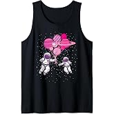 Space Exploration Cosmonaut Space-Man Alien Spaceship Tank Top