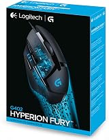 Logitech G402 Hyperion Fury Wired Gaming Mouse 4000 DPI 8 Buttons Black view 6