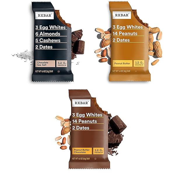RXBAR PROTEIN BARS, PROTEIN SNACK, SNACK BARS, VARIETY PACK, 18.3OZ BOX (10 COUNT)